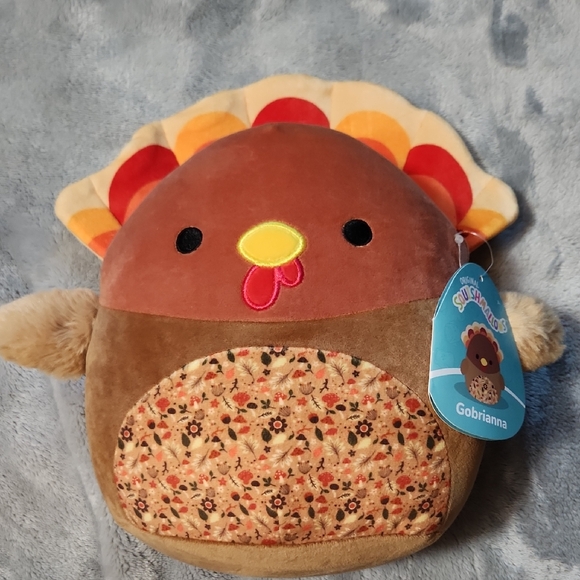 Squishmallows Other - Squishmallows Gobrianna Turkey Plush - Brown, Orange & Yellow